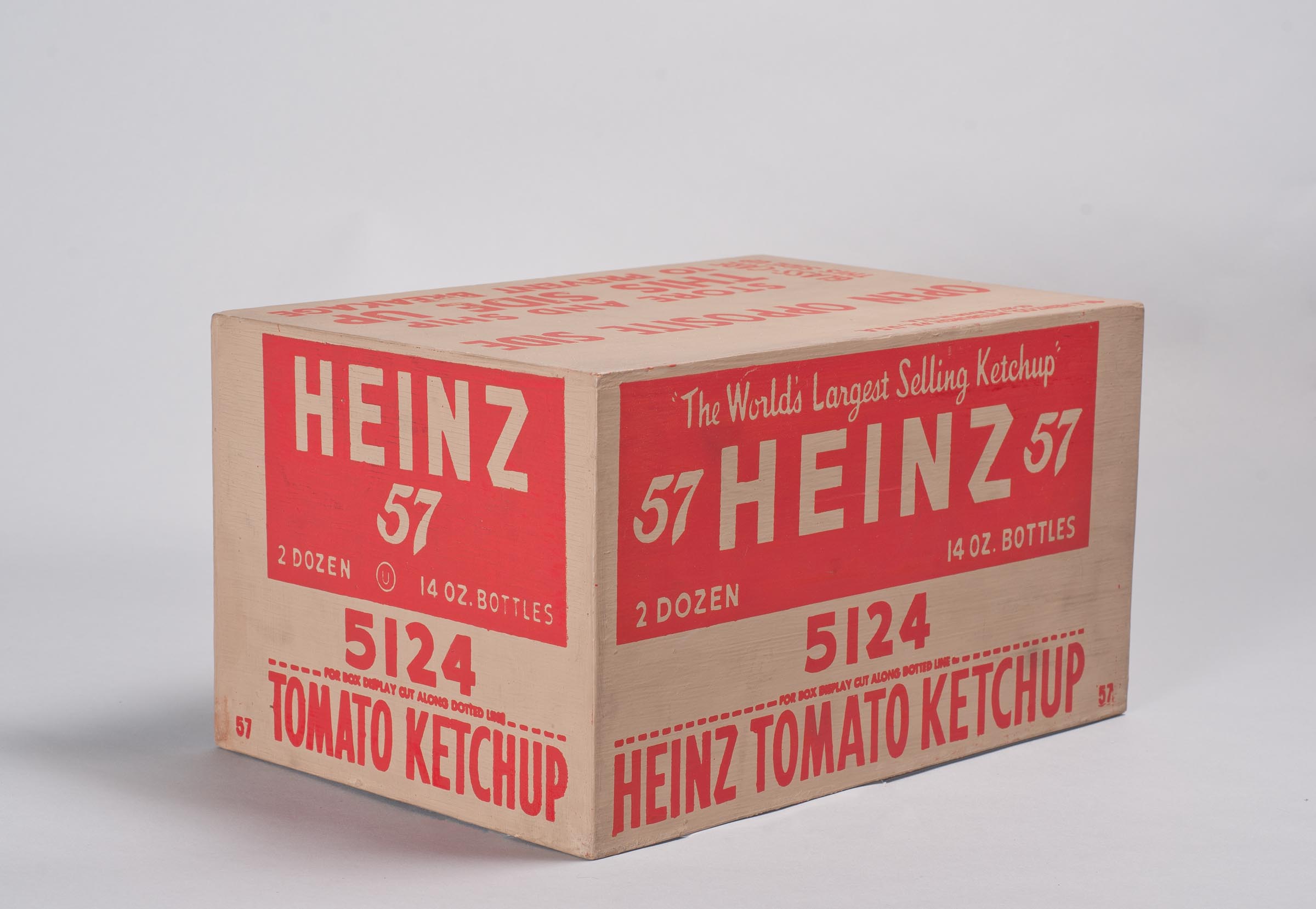 Andy Warhol, Heinz Ketchup, 1964, silkscreen on plywood, The Andy Warhol Museum, Pittsburgh, PA, USA.