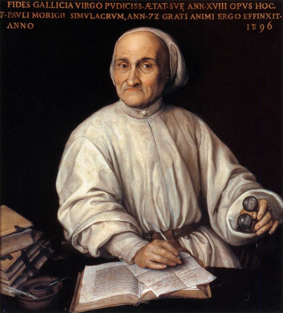 Fede Galizia: Fede Galizia, Portrait of Paolo Morigia, 1592–1595, Pinacoteca Ambrosiana, Milan, Italy. The Ambrosiana Collection.
