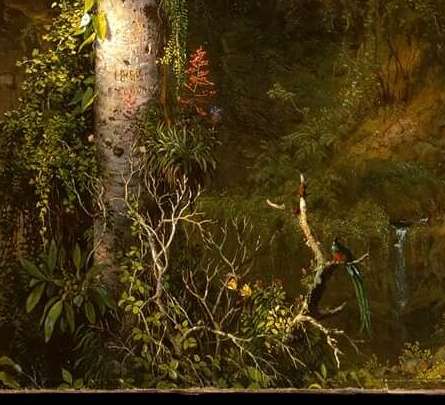 Frederic Church, Heart of the Andes, 1859, The Metropolitan Museum of Art, New York, NY, USA. Detail. 